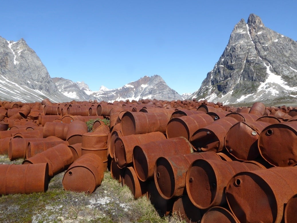 temporary airfield Bluie East 2, used for re-fueling the airplanes