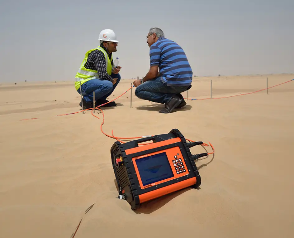 ABEM-Terrameter-LS-2-in the desert dunes